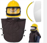 Oxygen-Supply Sandblasting Helmet, Thermostat, One-Piece Sandblasting Helmet