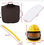 Oxygen-Supply Sandblasting Helmet, Thermostat, One-Piece Sandblasting Helmet