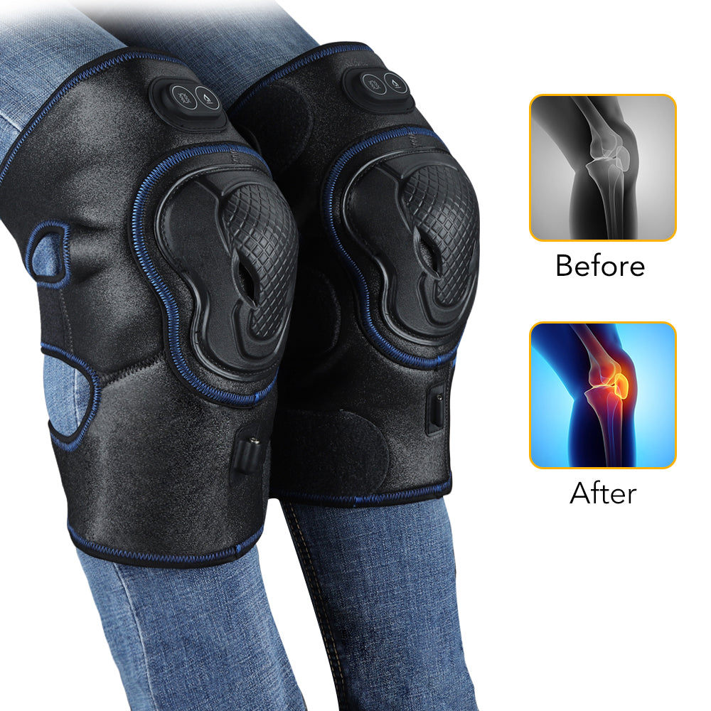 Electric knee pad physiotherapy