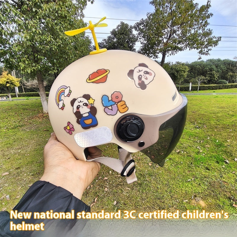 Electric Motorcycle Helmet Boys And Girls Sun Protection Helmet