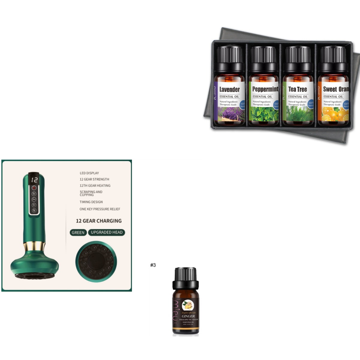 Electric Vacuum Cupping Massager For Body Anti-Cellulite Suction Cup With Essential Oil