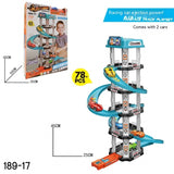 Track Toys Children's Large Ejection Parking Lot Plastic Toys