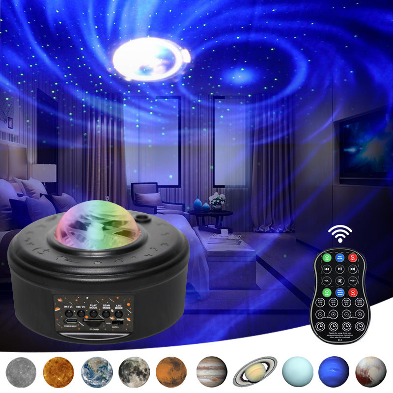 Plug-In Northern Lights Moon Galaxy Projector Astronaut Starry Sky Atmosphere Projection Lamp