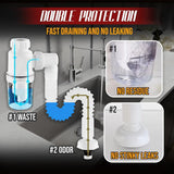 Odor-resistant Drain Basin Double Anti-odor Drain Drain Pipe Wash Basin Drain Drain Pipe