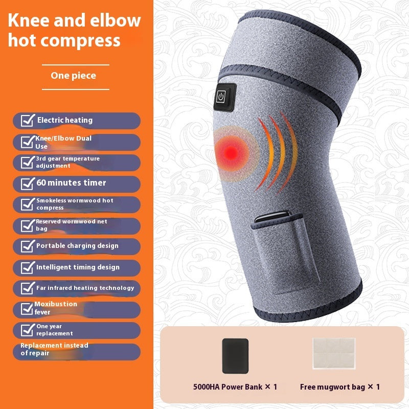 Electric Heating Physiotherapy Knee Pad Joint Hot Compress Warm Massage Instrument
