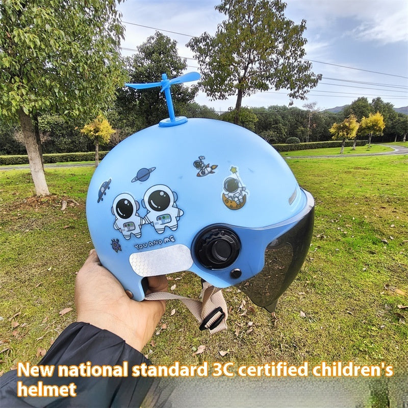 Electric Motorcycle Helmet Boys And Girls Sun Protection Helmet