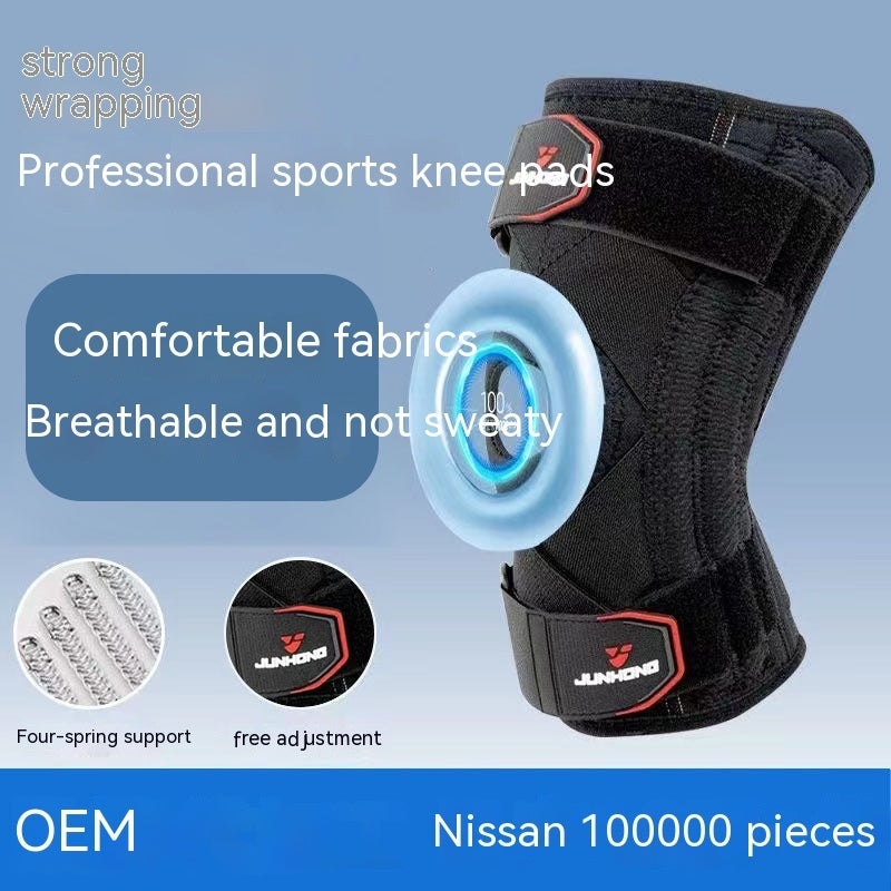 Knee Pad Sports Shock Absorption Pressure Spring Protective Gear