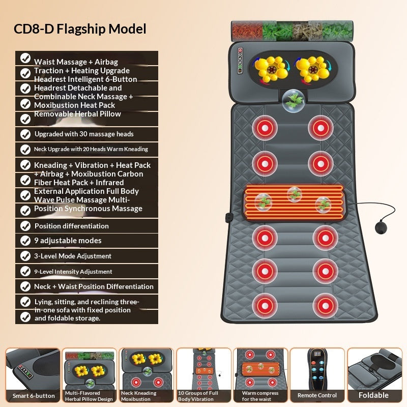 Full-body Multi-function Kneading Heating Waist And Back Electric Massager