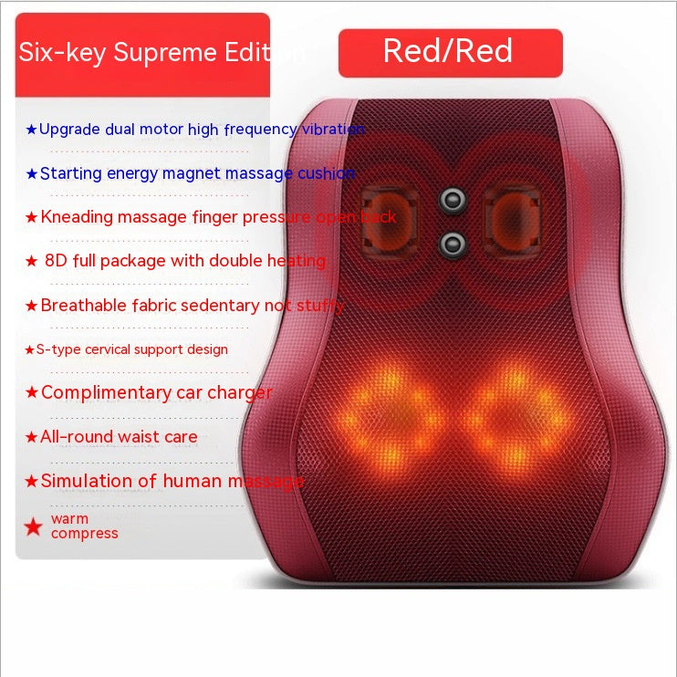 Waist Massager Cervical Back Leg Kneading Pillow Whole Body Electric Massage Mat