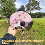 Electric Motorcycle Helmet Boys And Girls Sun Protection Helmet